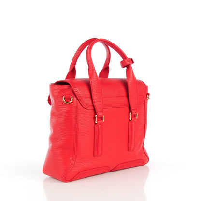 3.1 Phillip Lim 3.1 Textured Calfskin Medium Pashli Satchel Red 3 of 8
