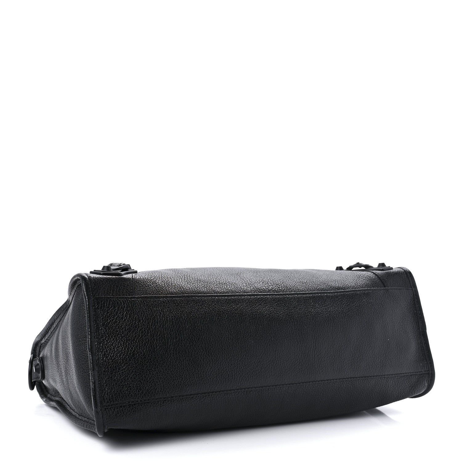 Balenciaga Shiny Grained Goatskin Black Metallic Edge City Black 4 of 9