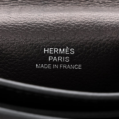 Hermes Evergrain Evercolor H Passant Clutch Bleu Indigo Black Bleu Nuit 6 of 12