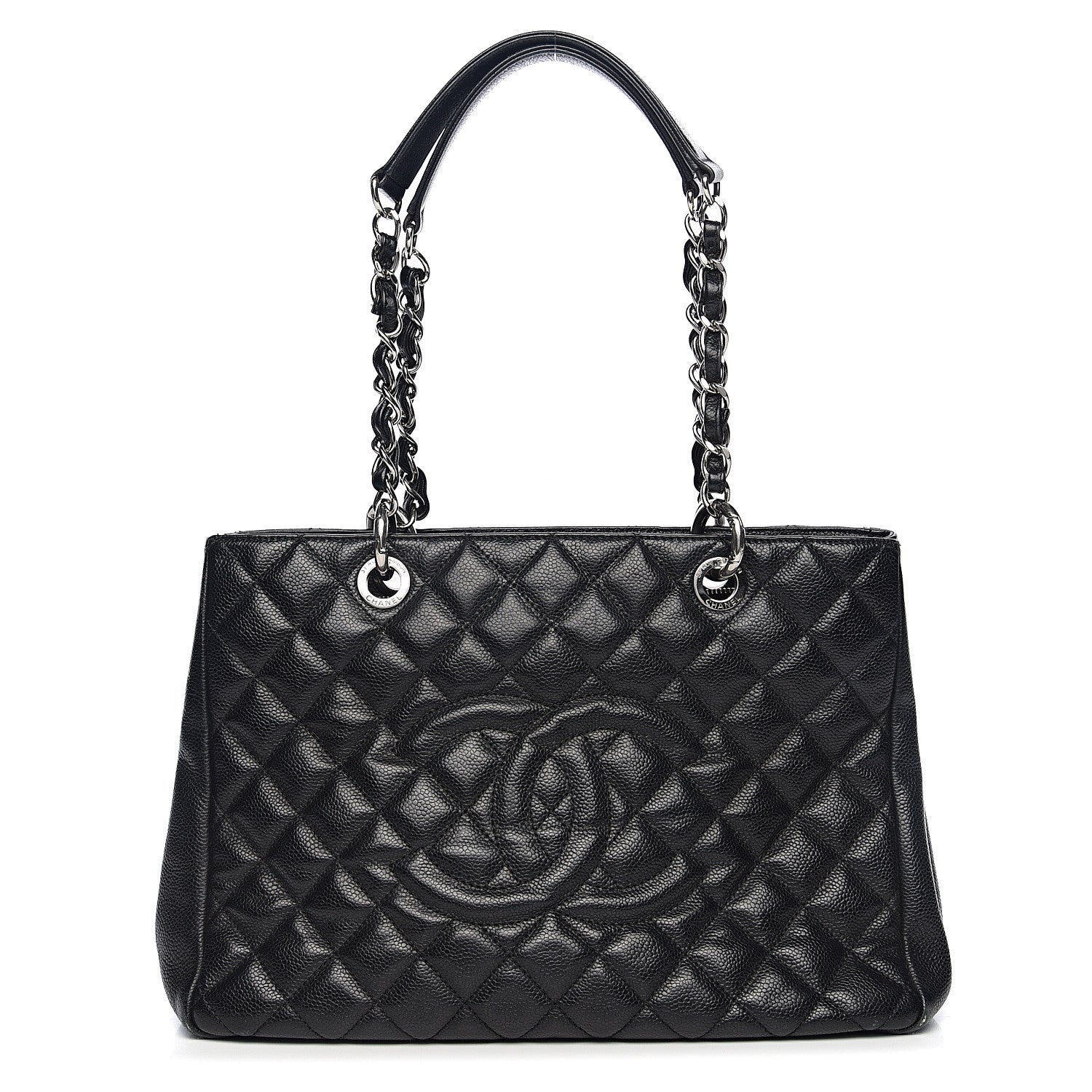 Chanel Caviar Quilted Grand Shopping Tote GST Black 1 of 10