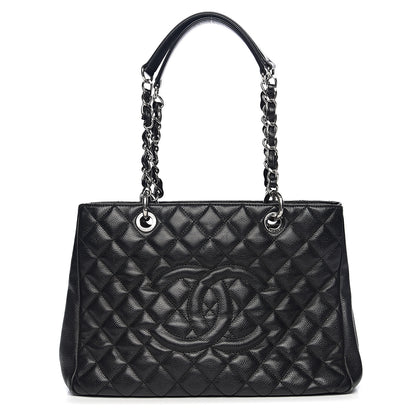 Chanel Caviar Quilted Grand Shopping Tote GST Black 1 of 10