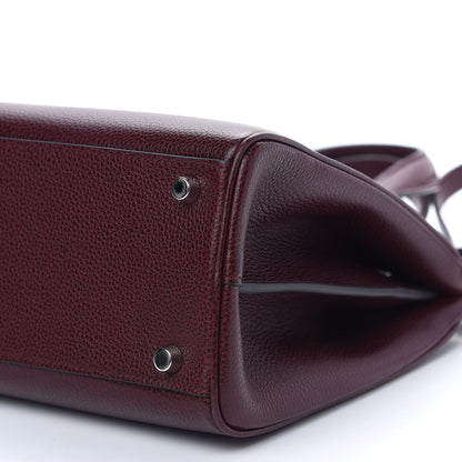 Gucci Grainy Calfskin Small Zumi Top Handle Bag Vintage Bordeaux 9 of 9