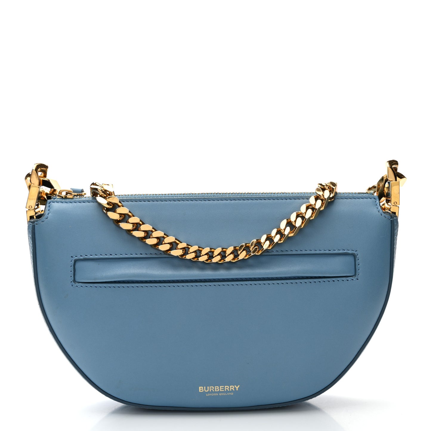 Lambskin Small Olympia Chain Shoulder Bag Pale Blue