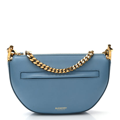 Burberry Lambskin Small Olympia Chain Shoulder Bag Pale Blue 1 of 9