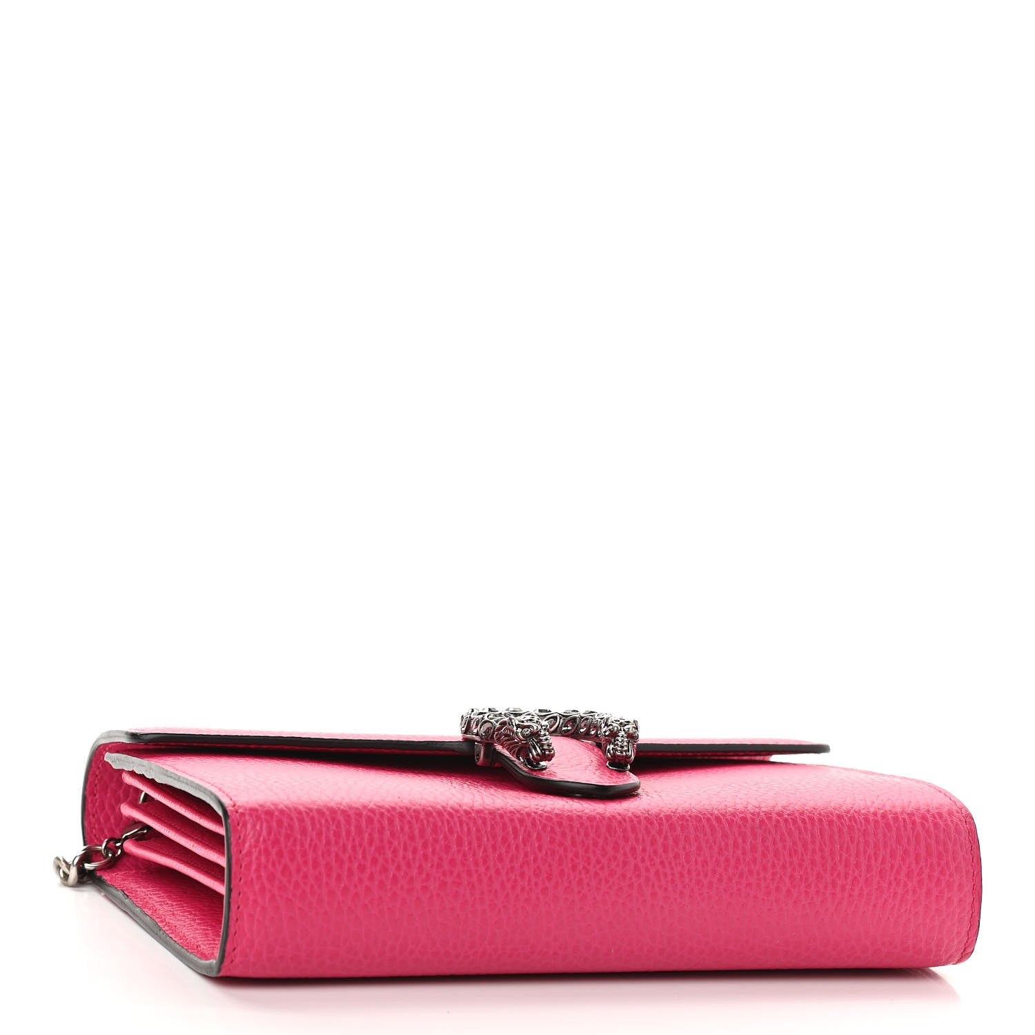 Gucci Dollar Calfskin Crystal Mini Dionysus Chain Wallet Box Pink 4 of 11