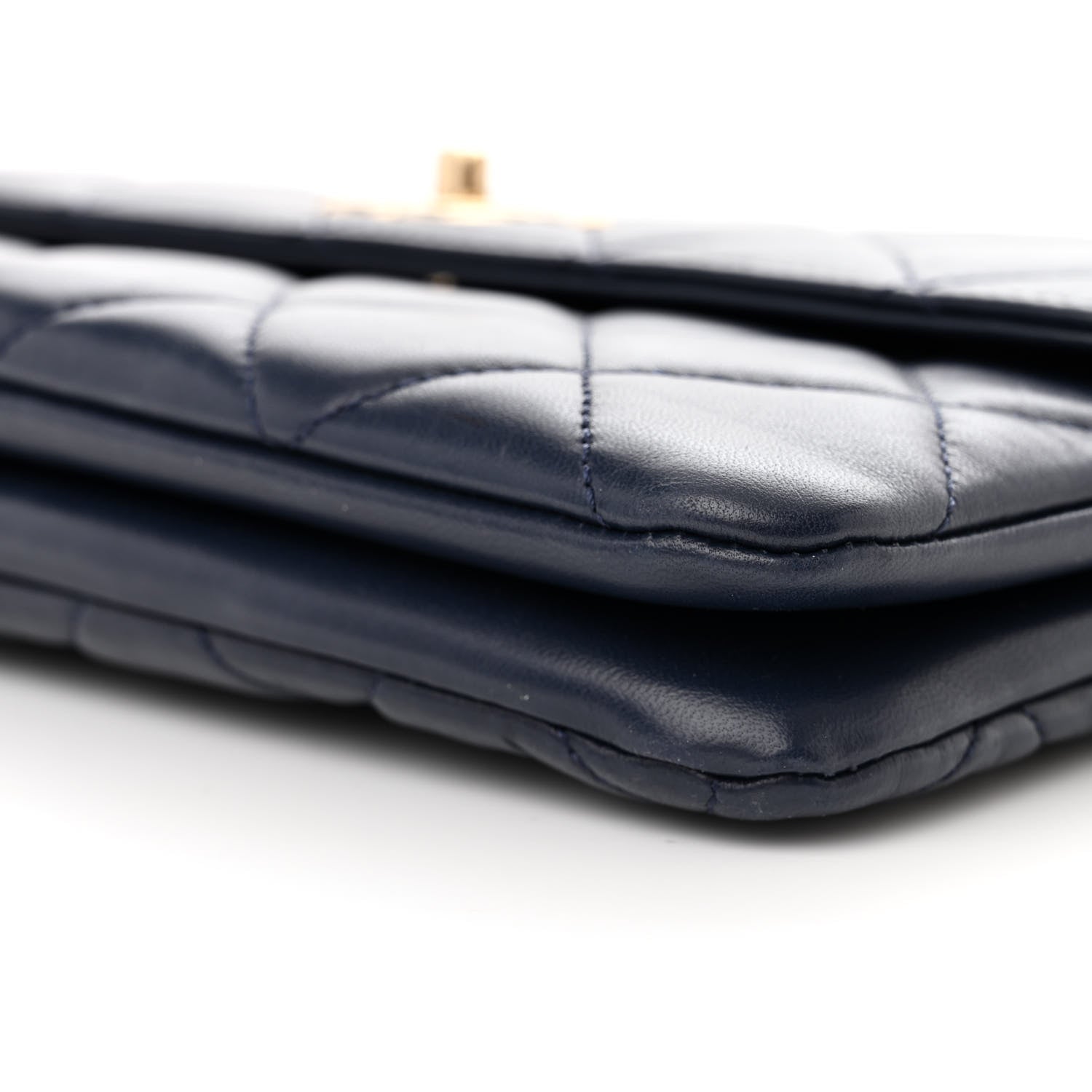 Chanel Lambskin Quilted Medium Trendy CC Flap Navy Blue 10 of 11