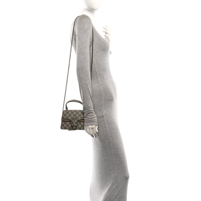 Gucci GG Supreme Monogram Mini Dionysus Top Handle Bag Taupe 2 of 11