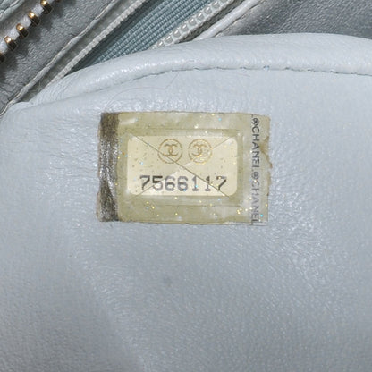 Chanel Caviar Medallion Tote Light Blue 8 of 8