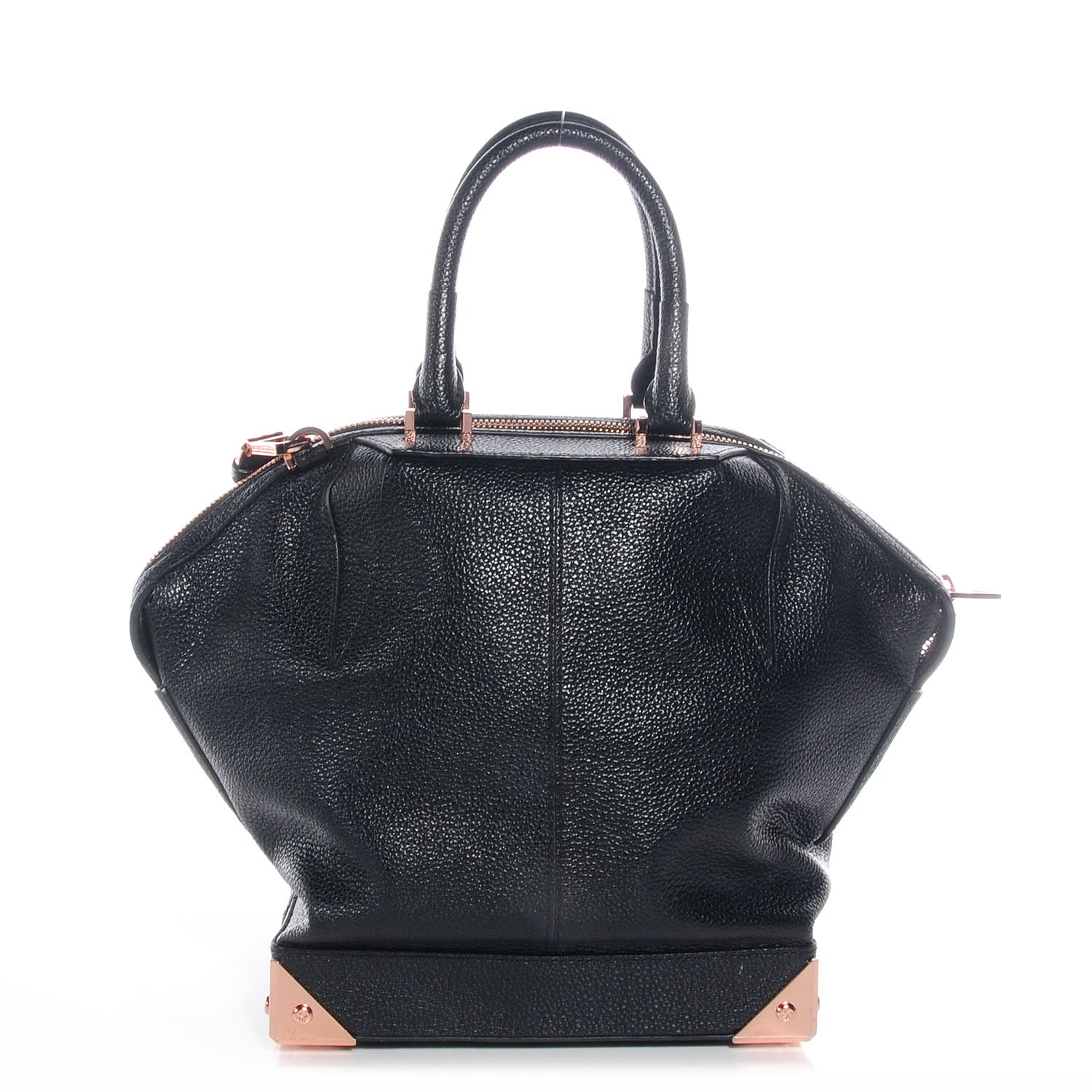 Alexander Wang Pebbled Leather Large Emile Black with Rose Gold Hardware 1 of 7