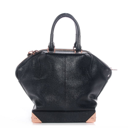 Alexander Wang Pebbled Leather Large Emile Black with Rose Gold Hardware 1 of 7