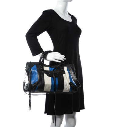 Balenciaga Agneau Arena Multicolore Classic Hardware City Bleu White Black 2 of 12