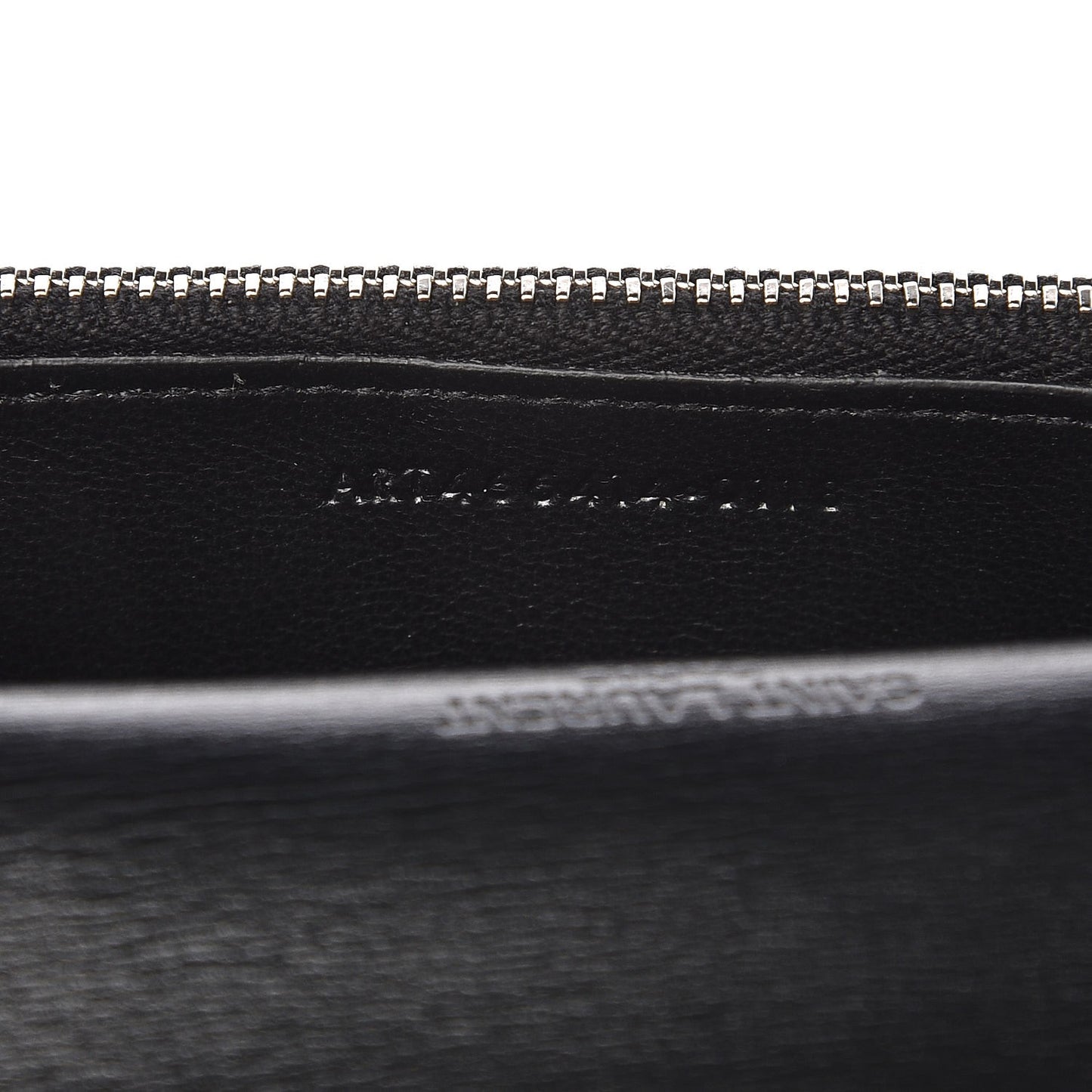 Calfskin Fragments Flap Wallet Black