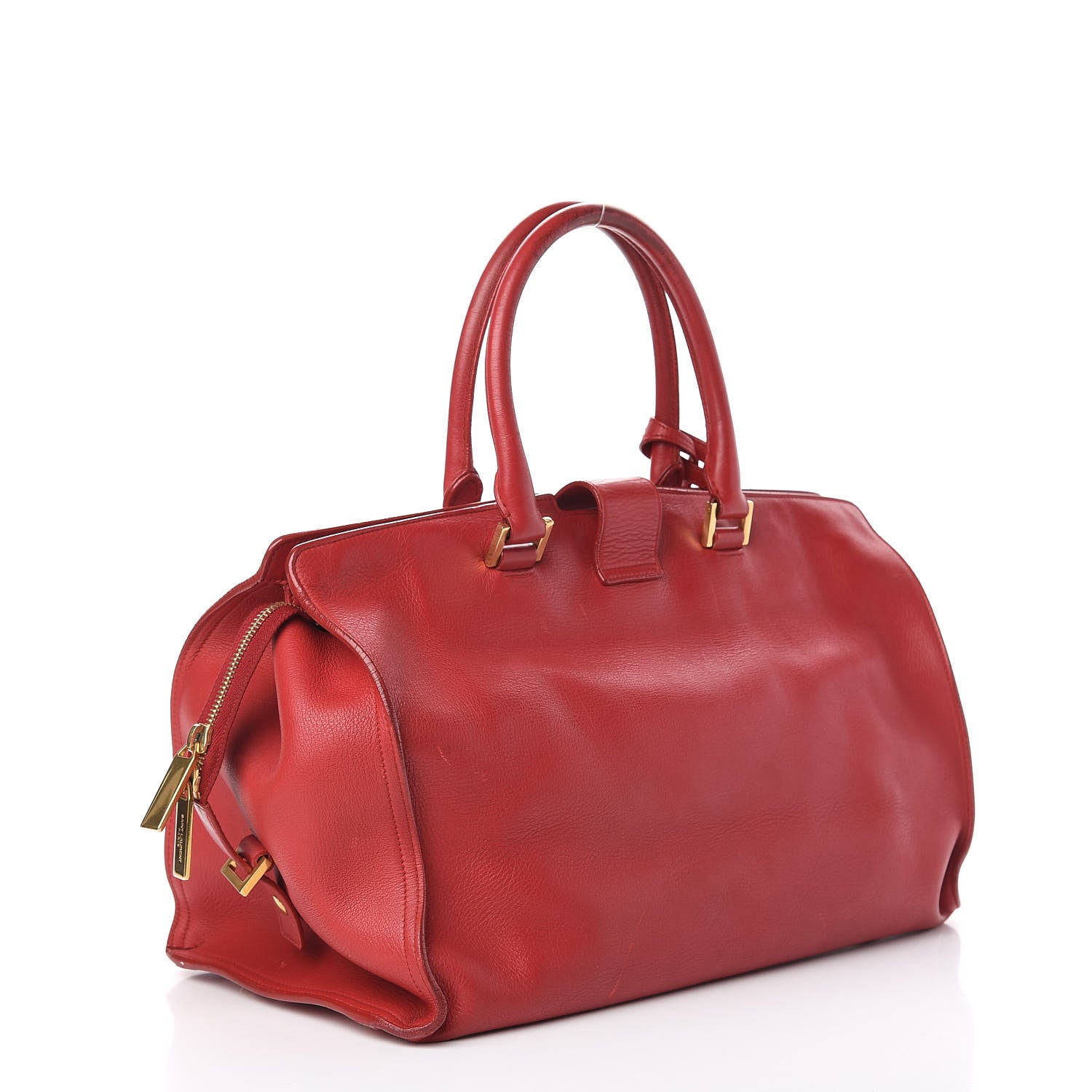 Saint Laurent Calfskin Medium Classic Y Cabas Red 2 of 15