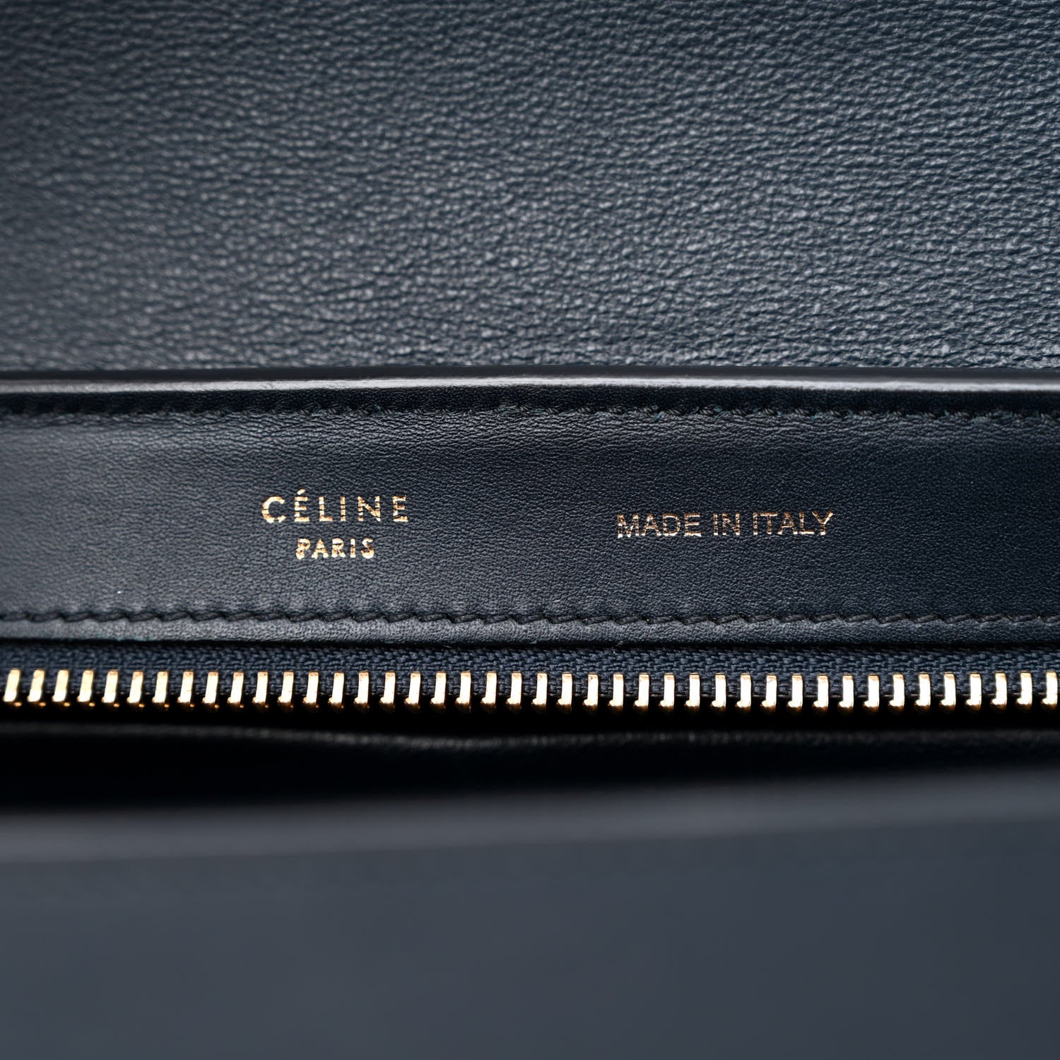 Celine Elephant Calfskin Small Tri-Color Trapeze Indigo 6 of 15