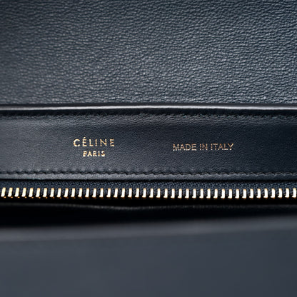 Celine Elephant Calfskin Small Tri-Color Trapeze Indigo 6 of 15