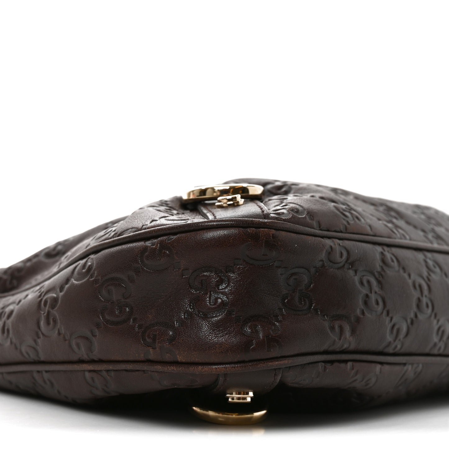 Guccissima Medium Abbey D Ring Hobo Chocolate
