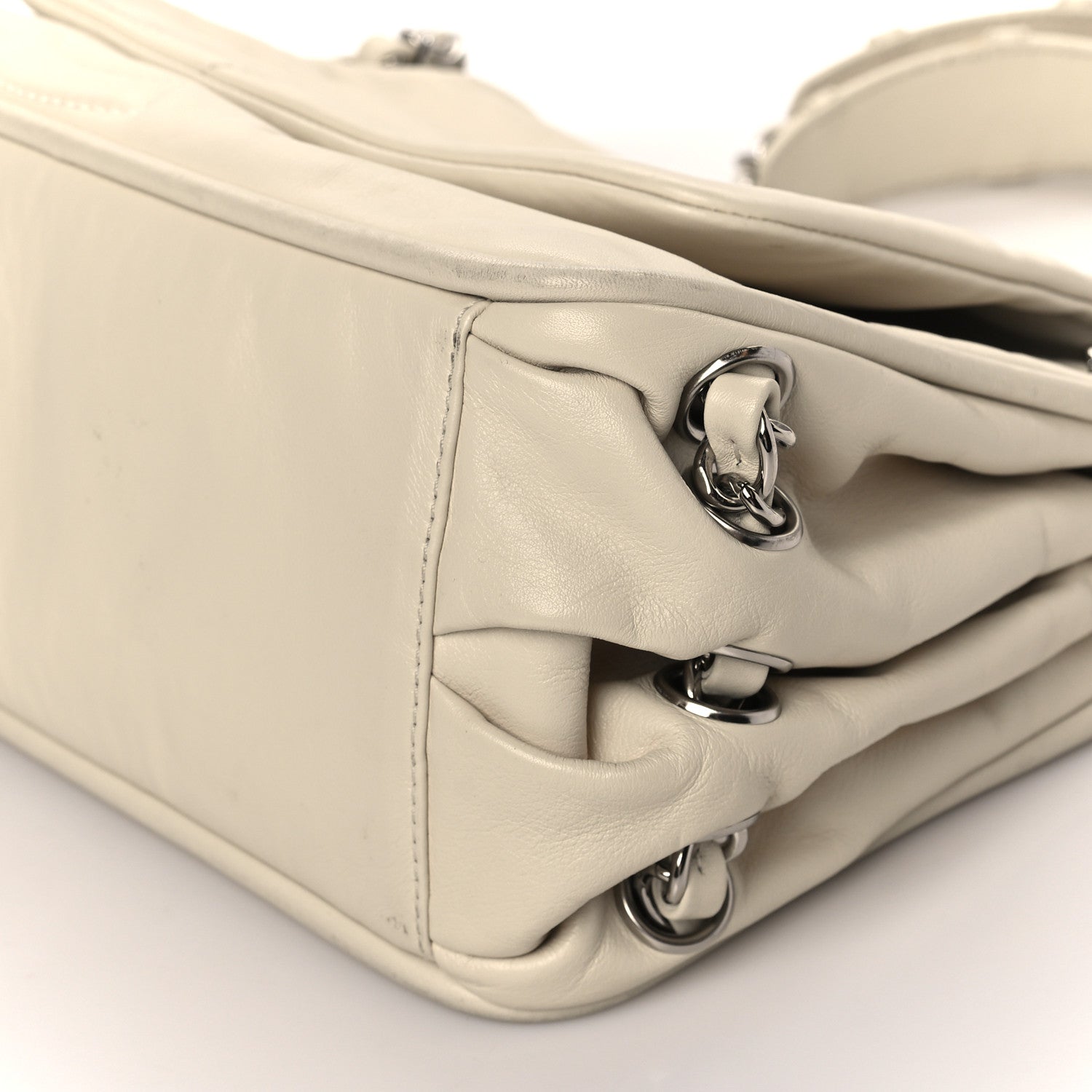 Chanel Calfskin Timeless Accordion Flap White 8 of 8
