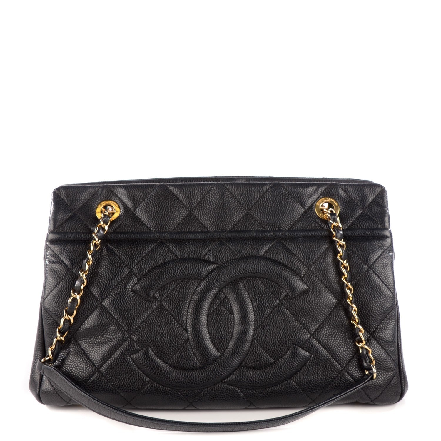 Chanel Caviar Timeless CC Shopping Tote Black 1 of 8