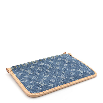 Louis Vuitton Denim Monogram Jacquard Neverfull MM GM Blue 4 of 6
