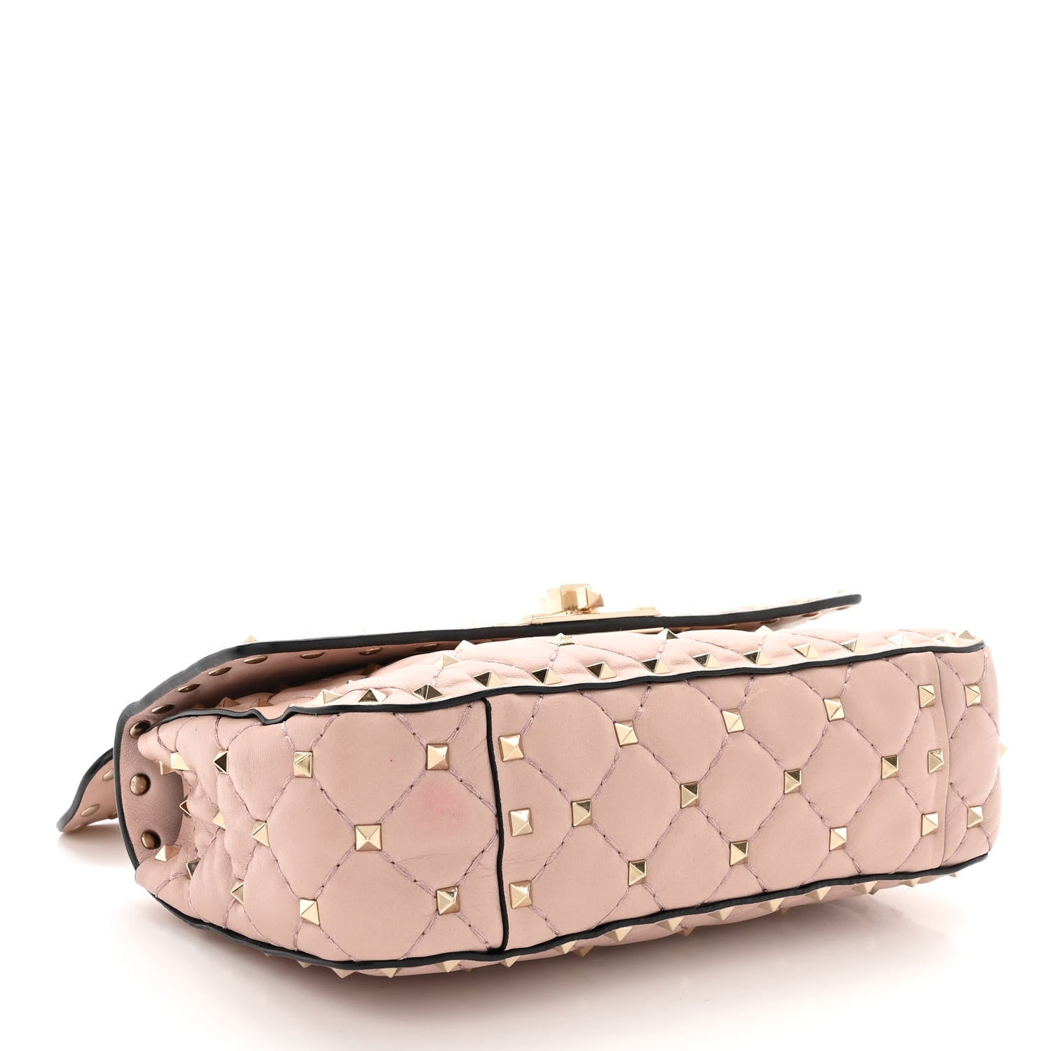 Valentino Garavani Nappa Small Rockstud Spike Shoulder Bag Water Rose 4 of 15