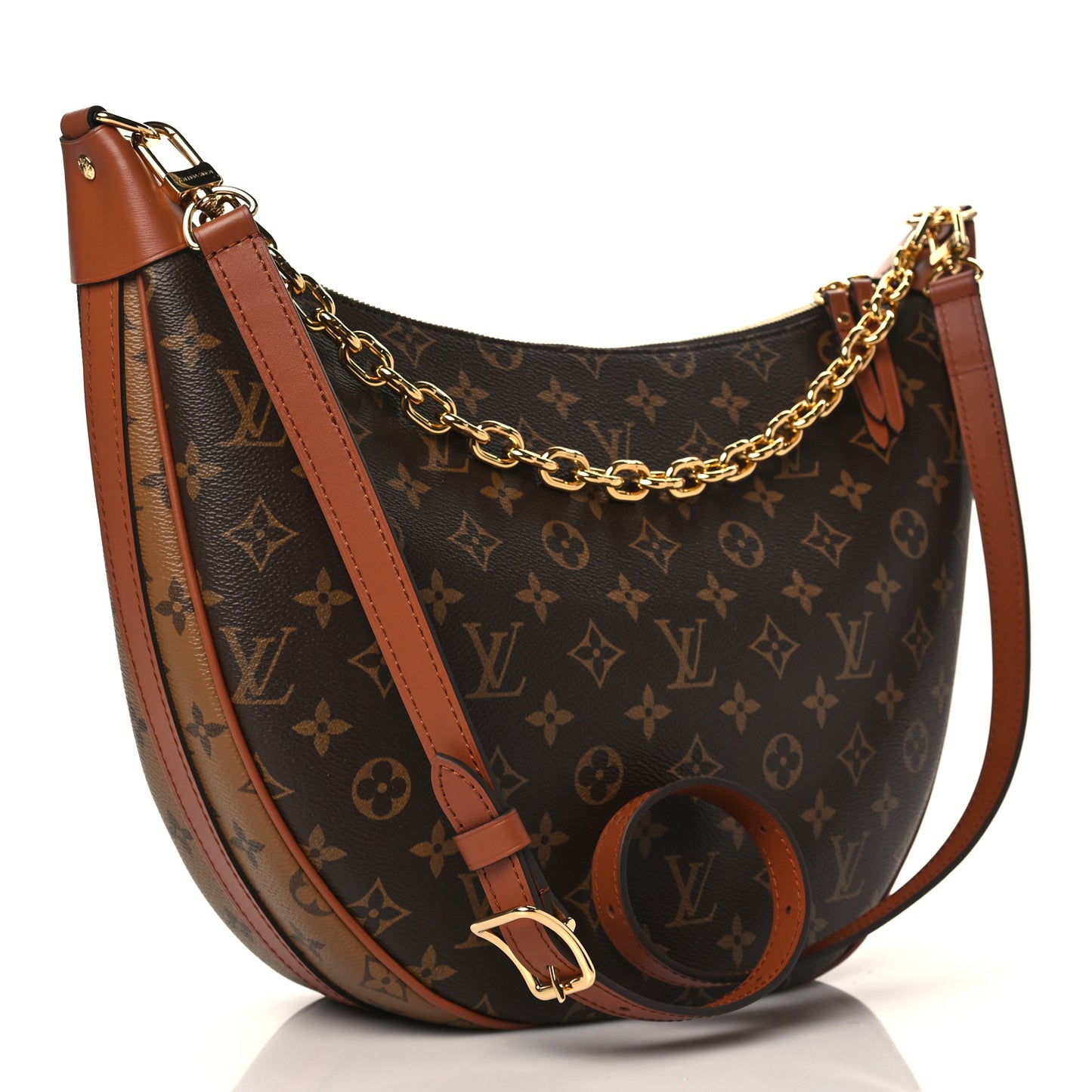 Reverse Monogram Loop Hobo