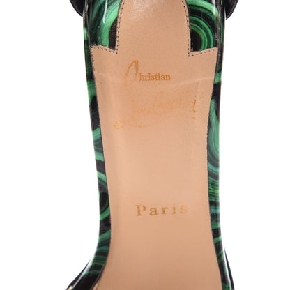 Christian Louboutin Patent Malachite Tropanita 100 39.5 Spiked Sandals Vert 9 of 27