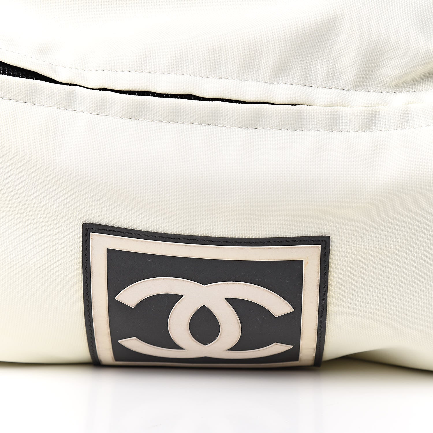 Chanel Nylon Sport Logo Duffel Bag White 13 of 13