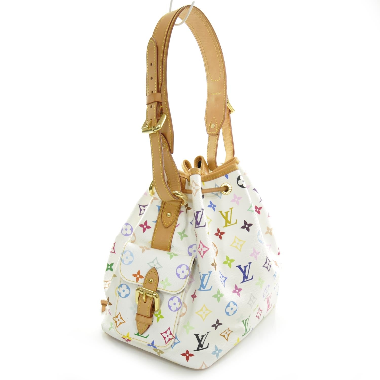 Louis Vuitton Monogram Multicolor Petit Noe White 3 of 8