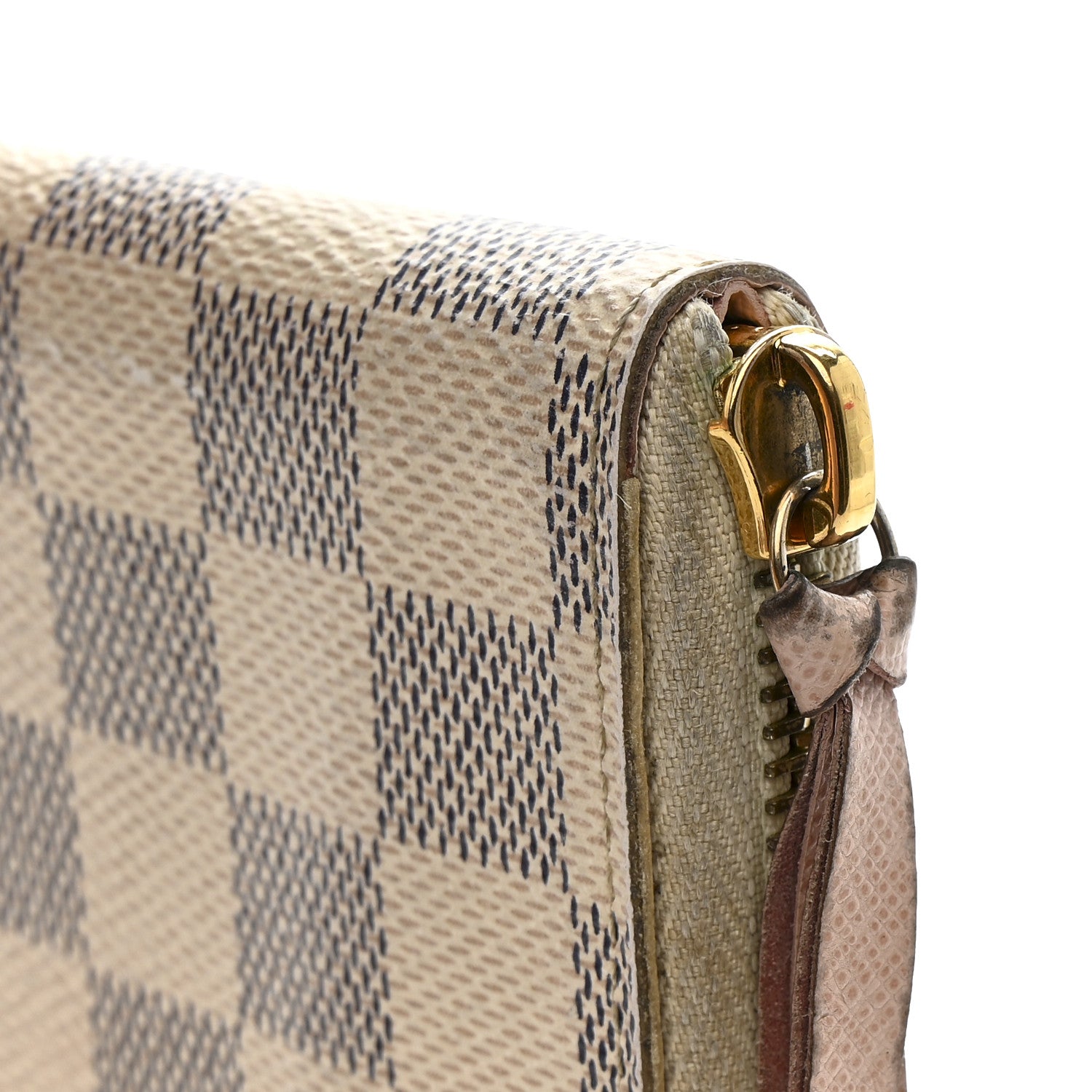 Louis Vuitton Damier Azur Clemence Wallet Rose Ballerine 11 of 13