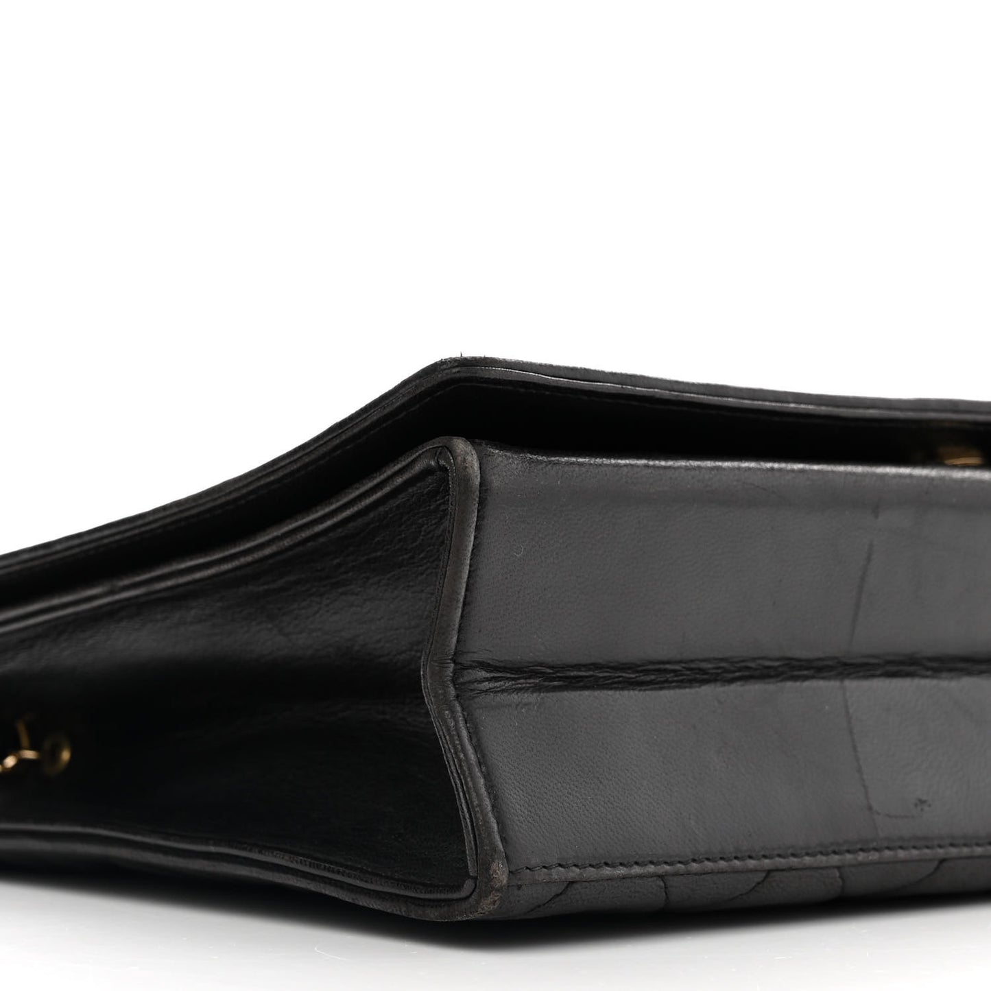 Lambskin Quilted CC Small Single Flap Black