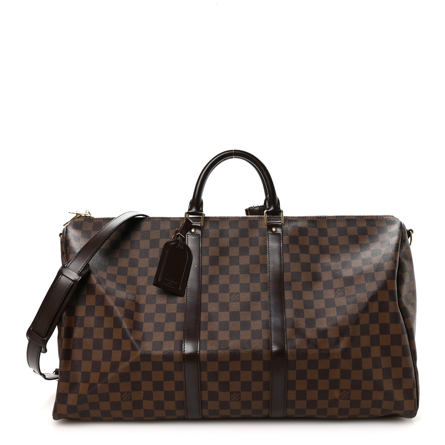 Louis Vuitton Damier Ebene Keepall Bandouliere 55 1 of 9