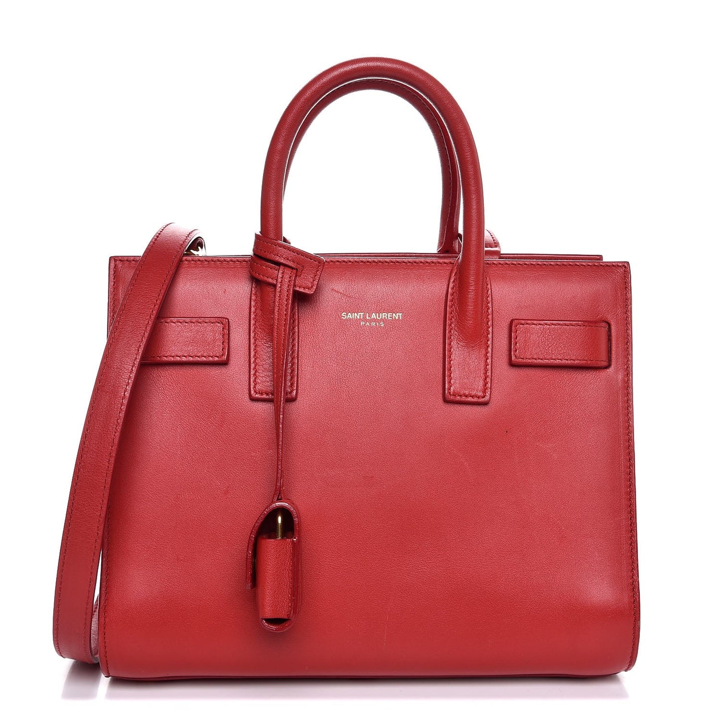 Calfskin Nano Sac De Jour Lipstick Red
