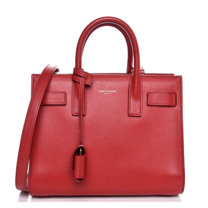 Saint Laurent Calfskin Nano Sac De Jour Lipstick Red 1 of 7
