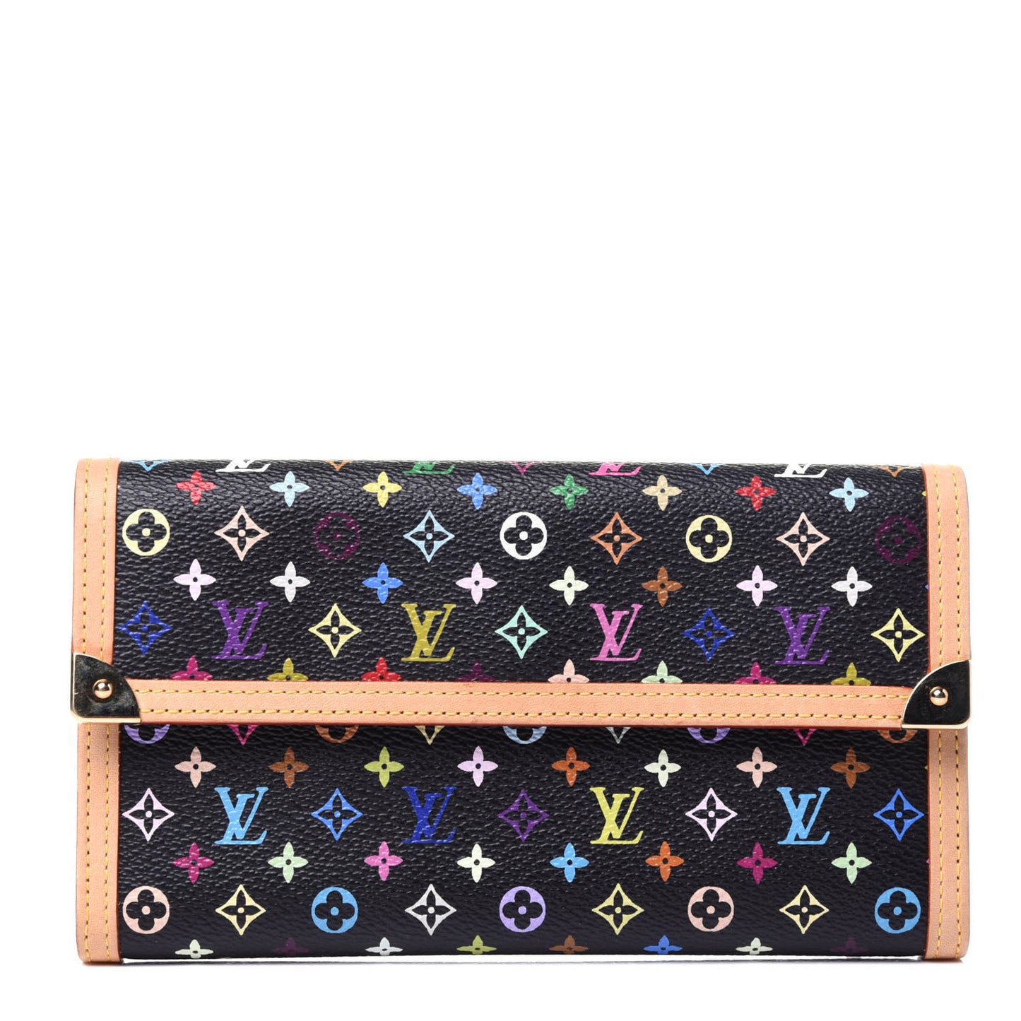 Monogram Multicolor Porte Tresor International Wallet Black