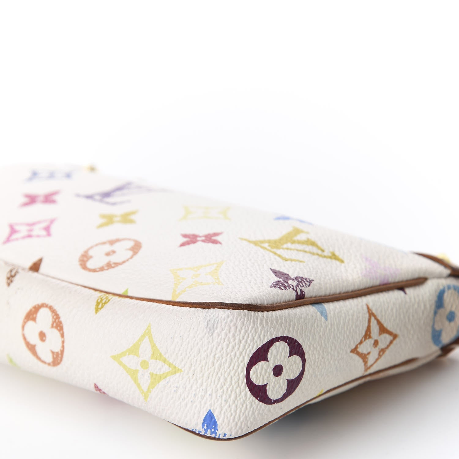 Louis Vuitton Monogram Multicolor Pochette Accessories White 6 of 8