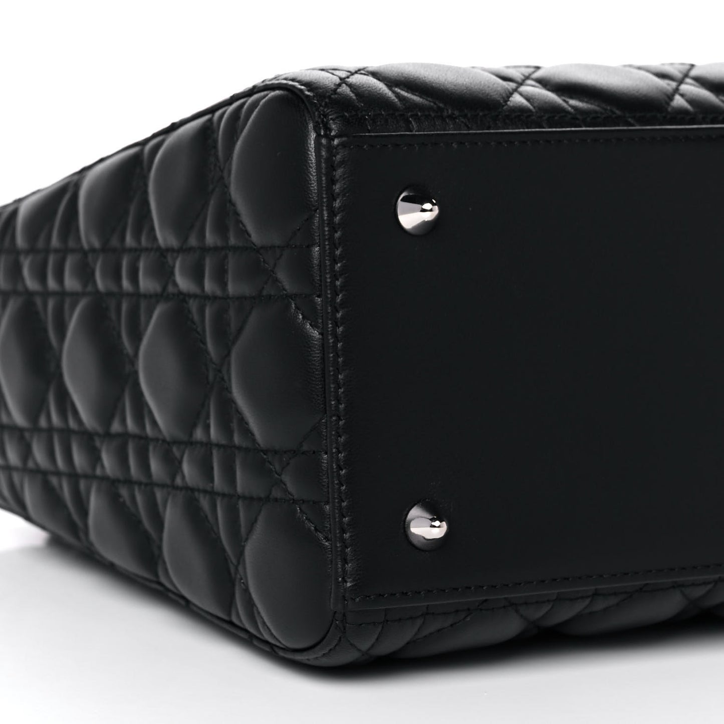 Lambskin Cannage Medium Lady Dior Black