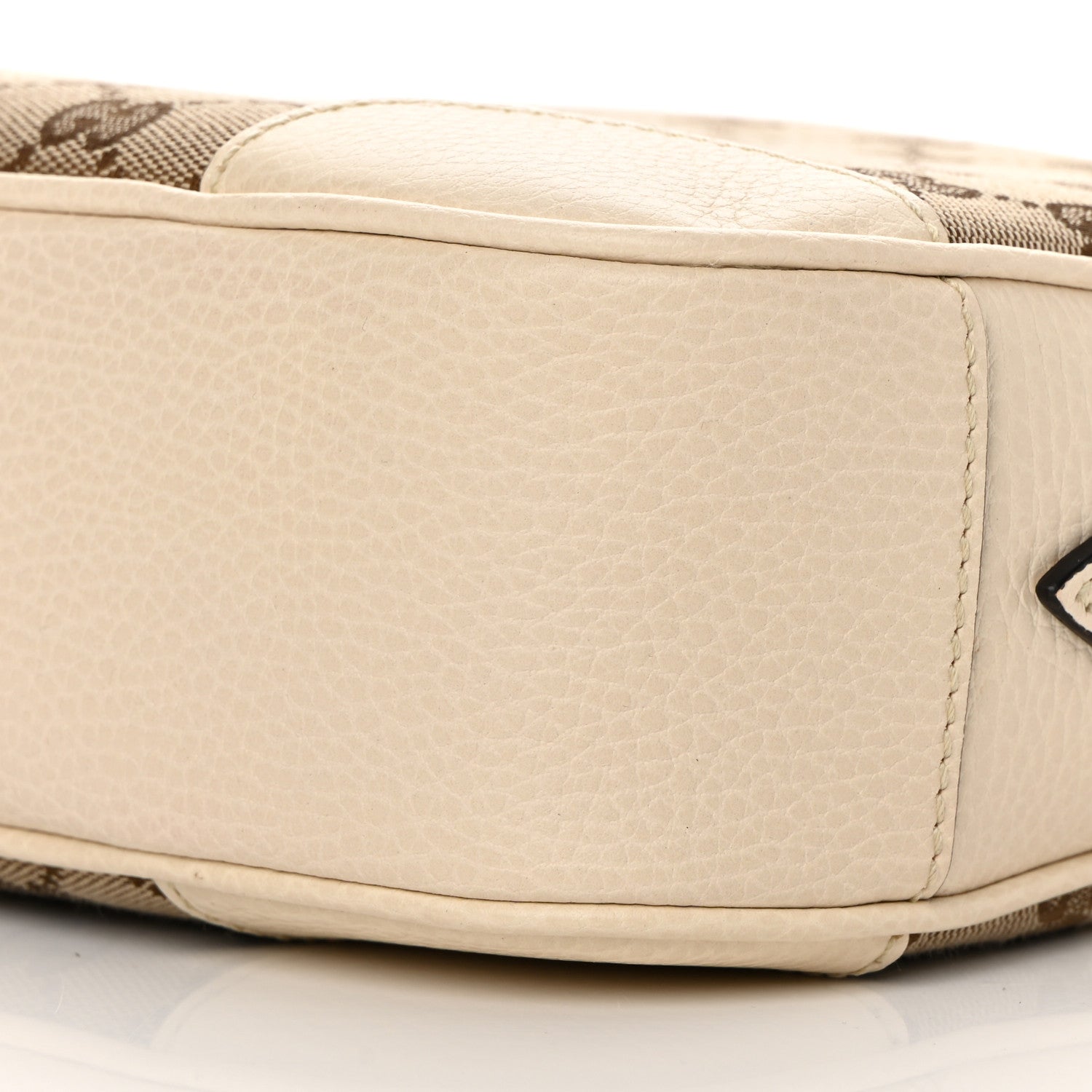 Gucci Monogram Dollar Calfskin Mini Bree Messenger Bag Beige Ebony Avoire 10 of 10
