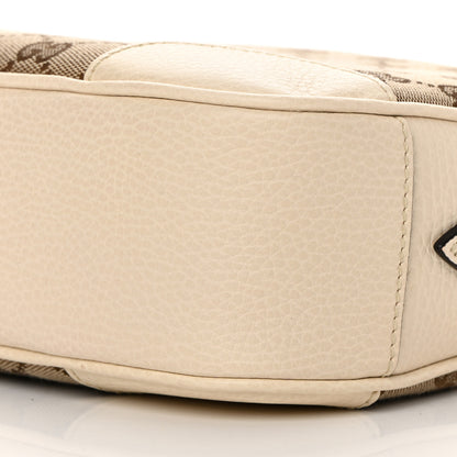 Gucci Monogram Dollar Calfskin Mini Bree Messenger Bag Beige Ebony Avoire 10 of 10
