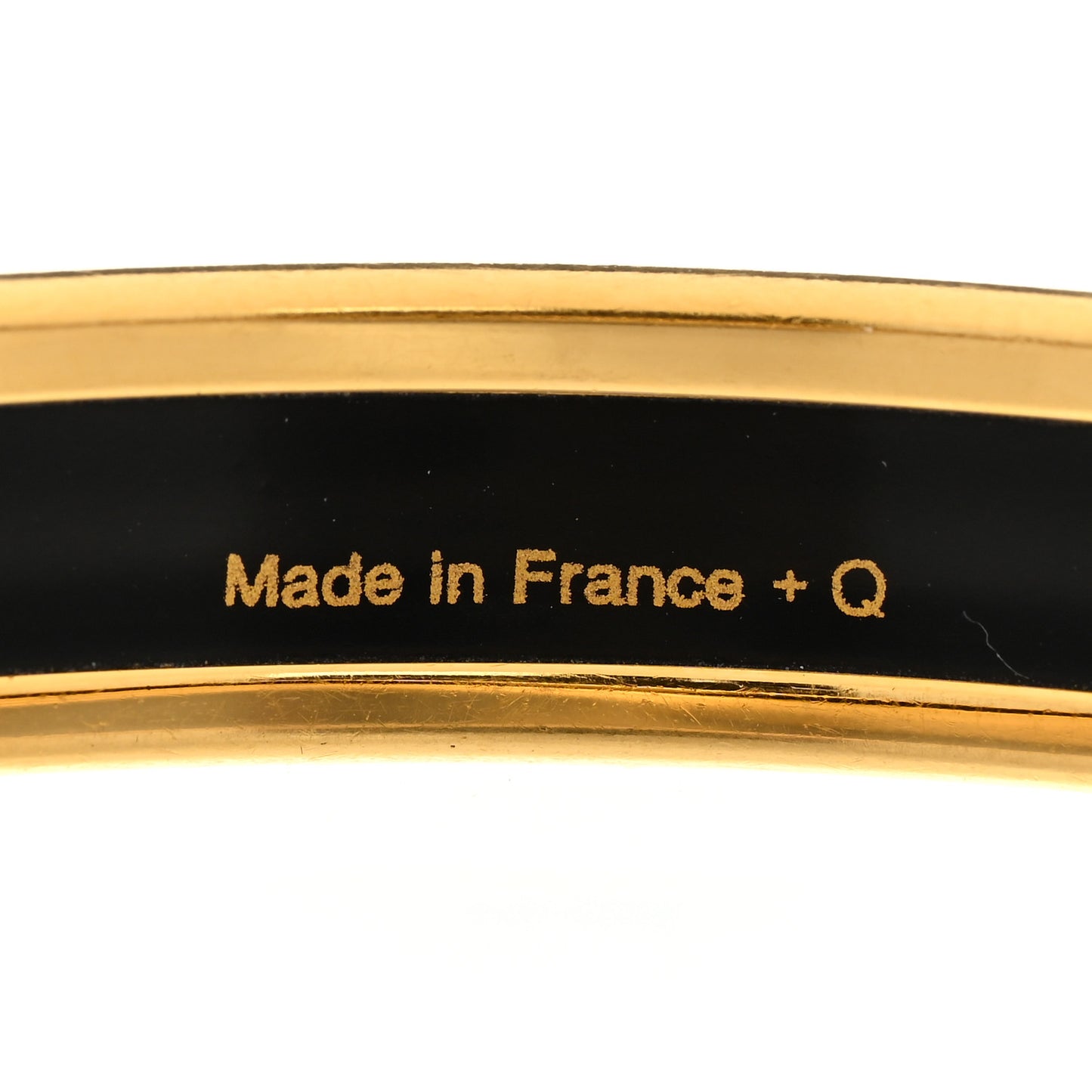 Enamel Printed Narrow Caleche Bracelet 65 Framboise