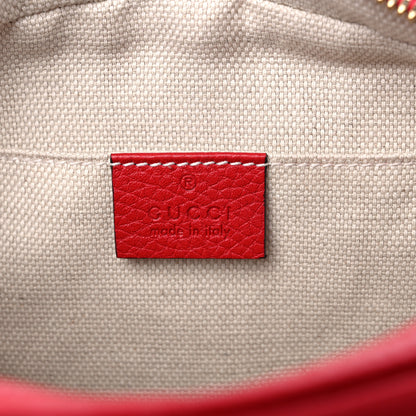 Gucci Pebbled Calfskin Small Soho Disco Bag Tabasco Red 6 of 11