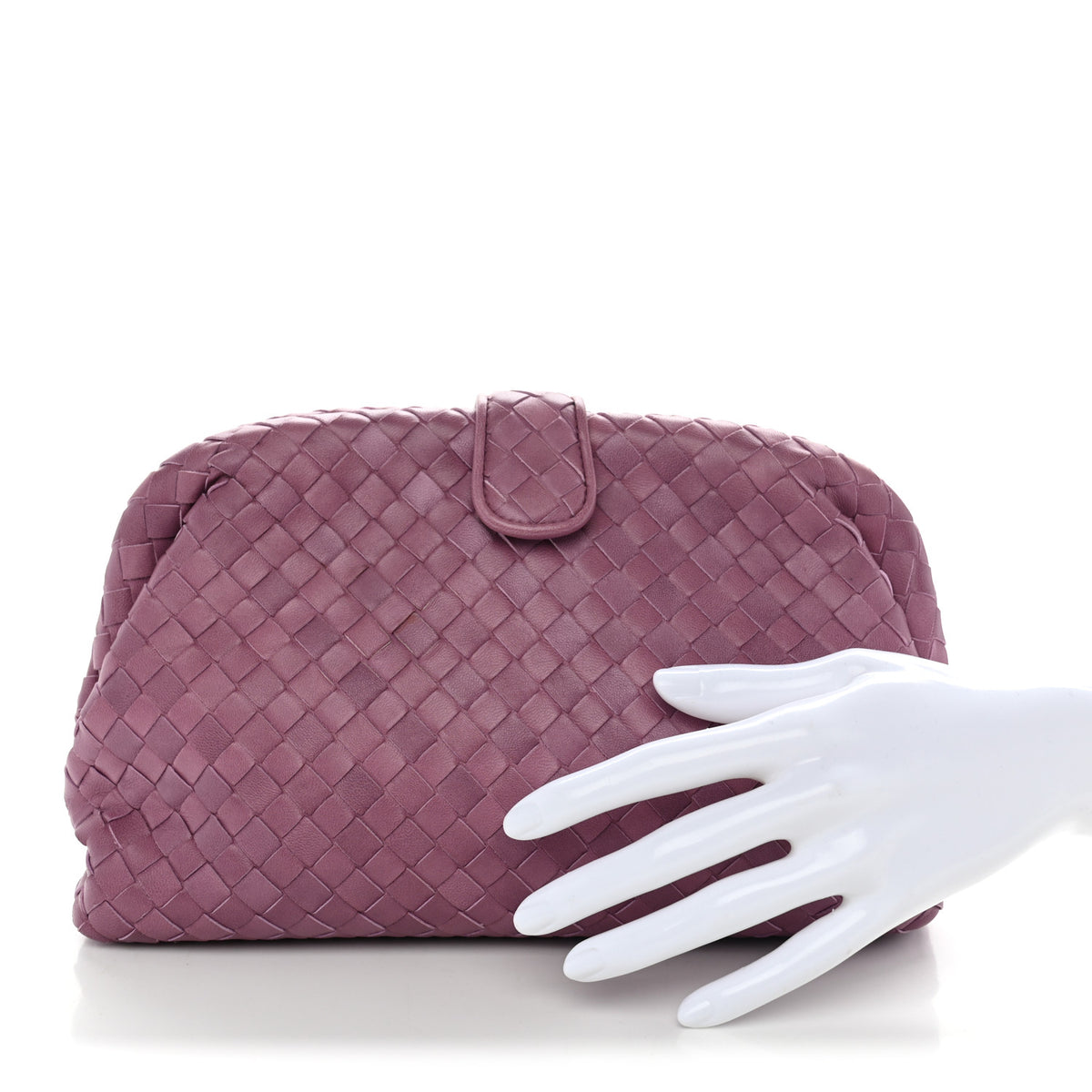 Bottega Veneta Nappa Intrecciato The Lauren 1980 Clutch Peony 2 of 10