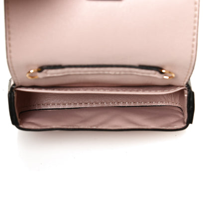 Fendi Nappa Matisse FF Embossed Nano Baguette Charm Rosa Quarzo 5 of 10