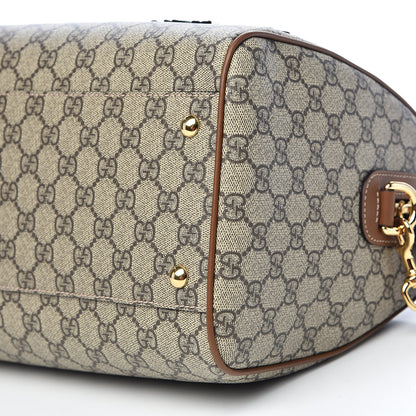 Gucci GG Supreme Monogram Blind for Love Embroidered Medium Boston Beige Tuscany 10 of 11