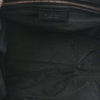 Givenchy Waxed Calfskin Medium Nightingale Logo Strap Black 5 of 10