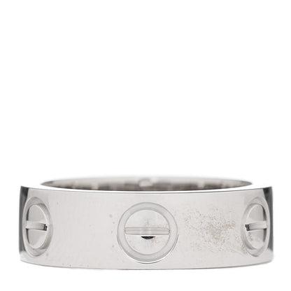 Cartier 18K White Gold 5.5mm LOVE Ring 47 4 1 of 4