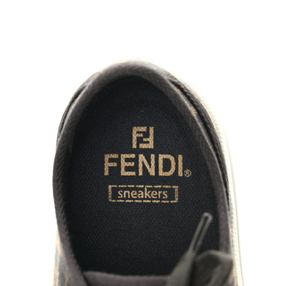 Fendi Fabric Jacquard FF Womens Domino Low Top Sneakers 38 Tobacco 7 of 8