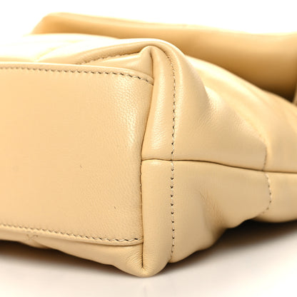 Saint Laurent Lambskin Quilted Toy Loulou Puffer Monogram Chain Satchel Jaune Pale 10 of 10