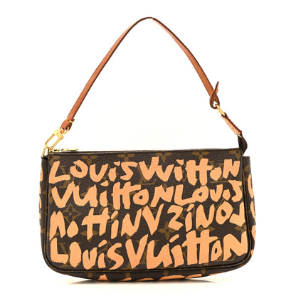 Louis Vuitton Monogram Graffiti Pochette Accessories Peach 1 of 10
