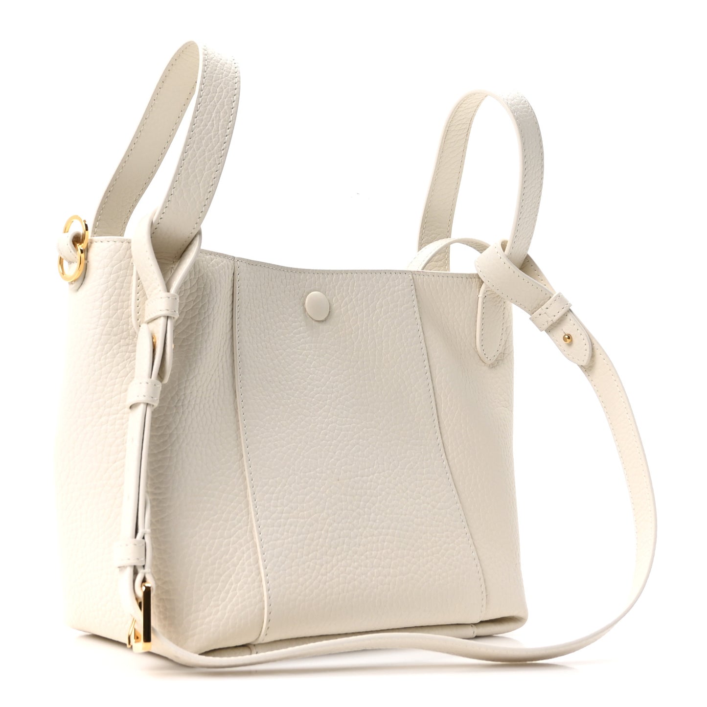 Calfskin Medium Signature Bucket Bag Latte
