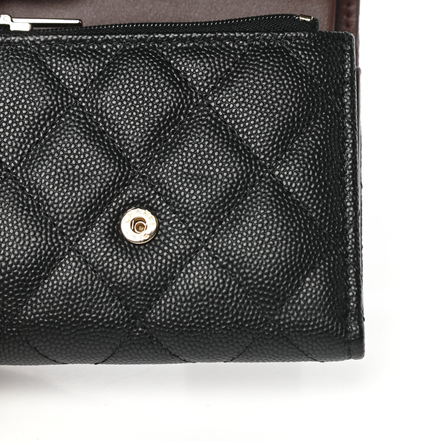 Chanel Caviar Quilted Compact Flap Wallet Black 10 of 11